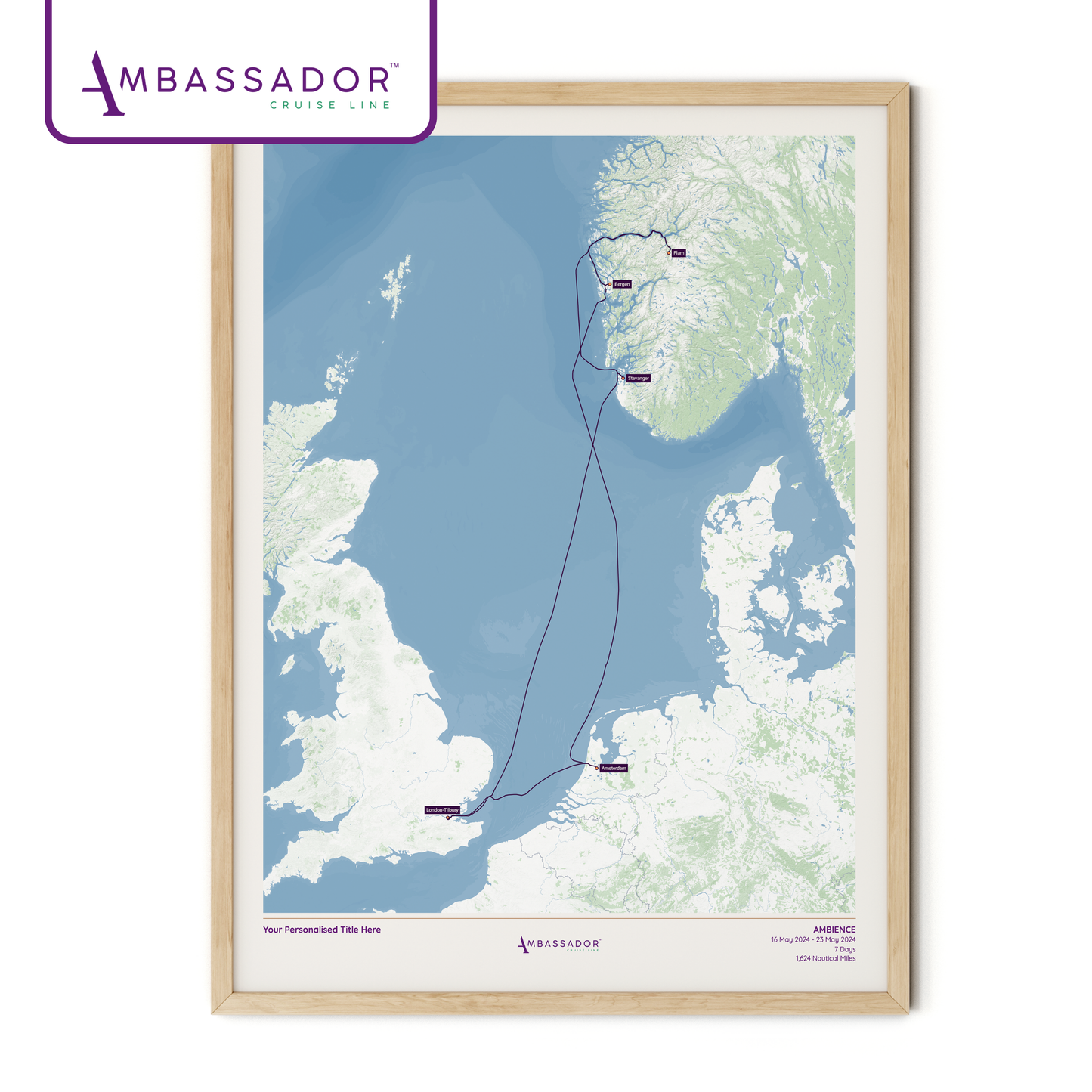 Ambassador Cruise Line Map