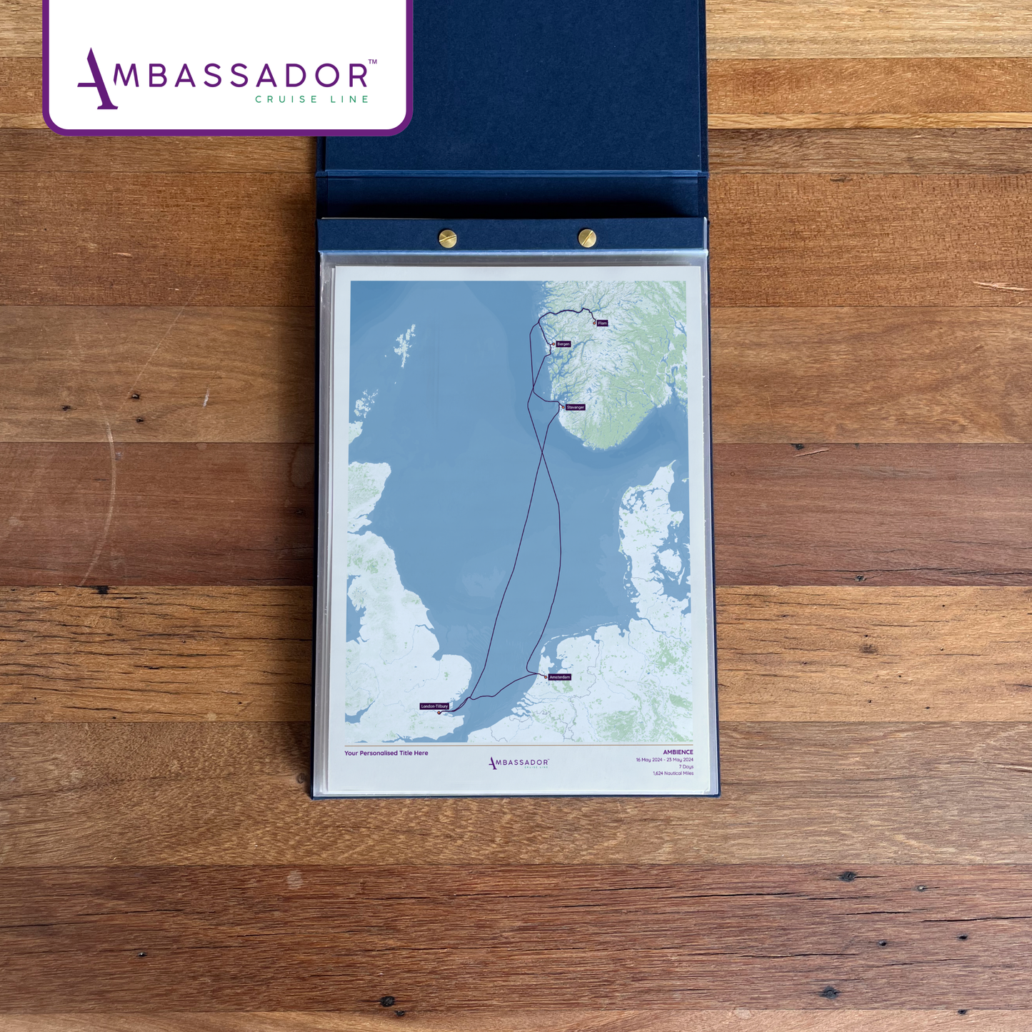 Ambassador Cruise Line Map