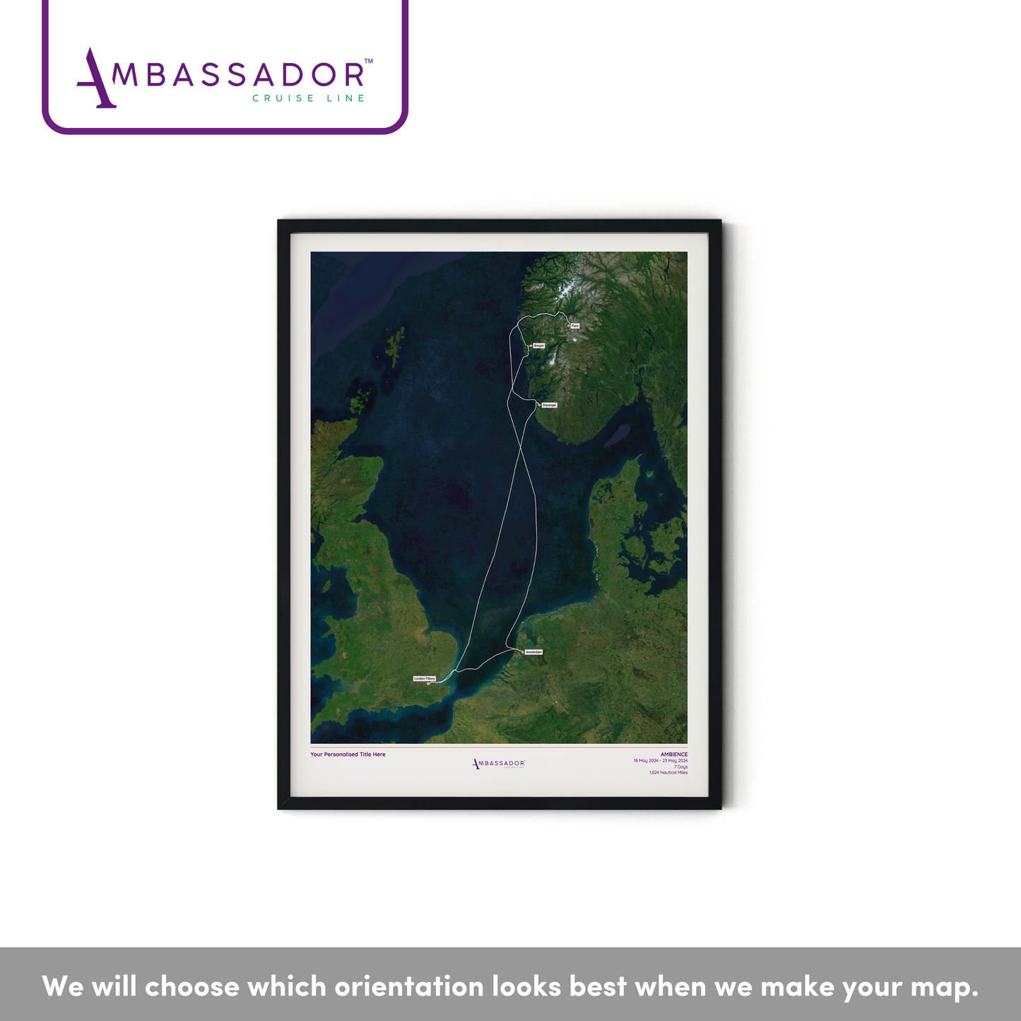 Ambassador Cruise Line Map - Satellite