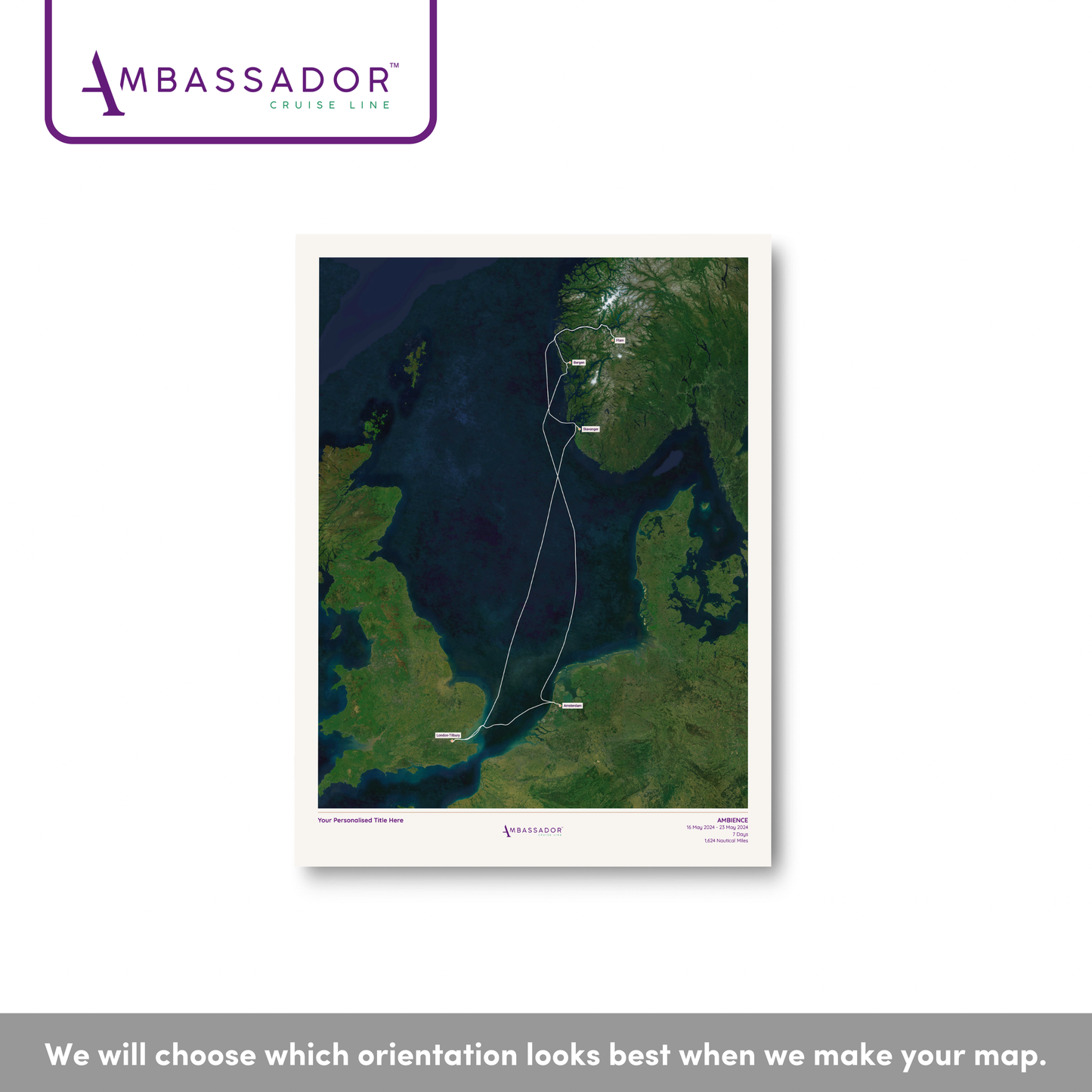 Ambassador Cruise Line Map - Satellite