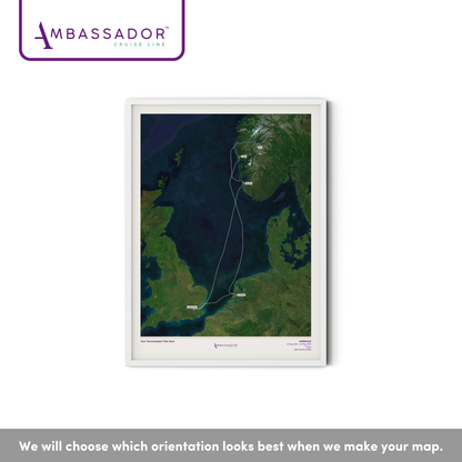 Ambassador Cruise Line Map - Satellite