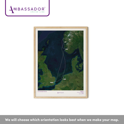 Ambassador Cruise Line Map - Satellite