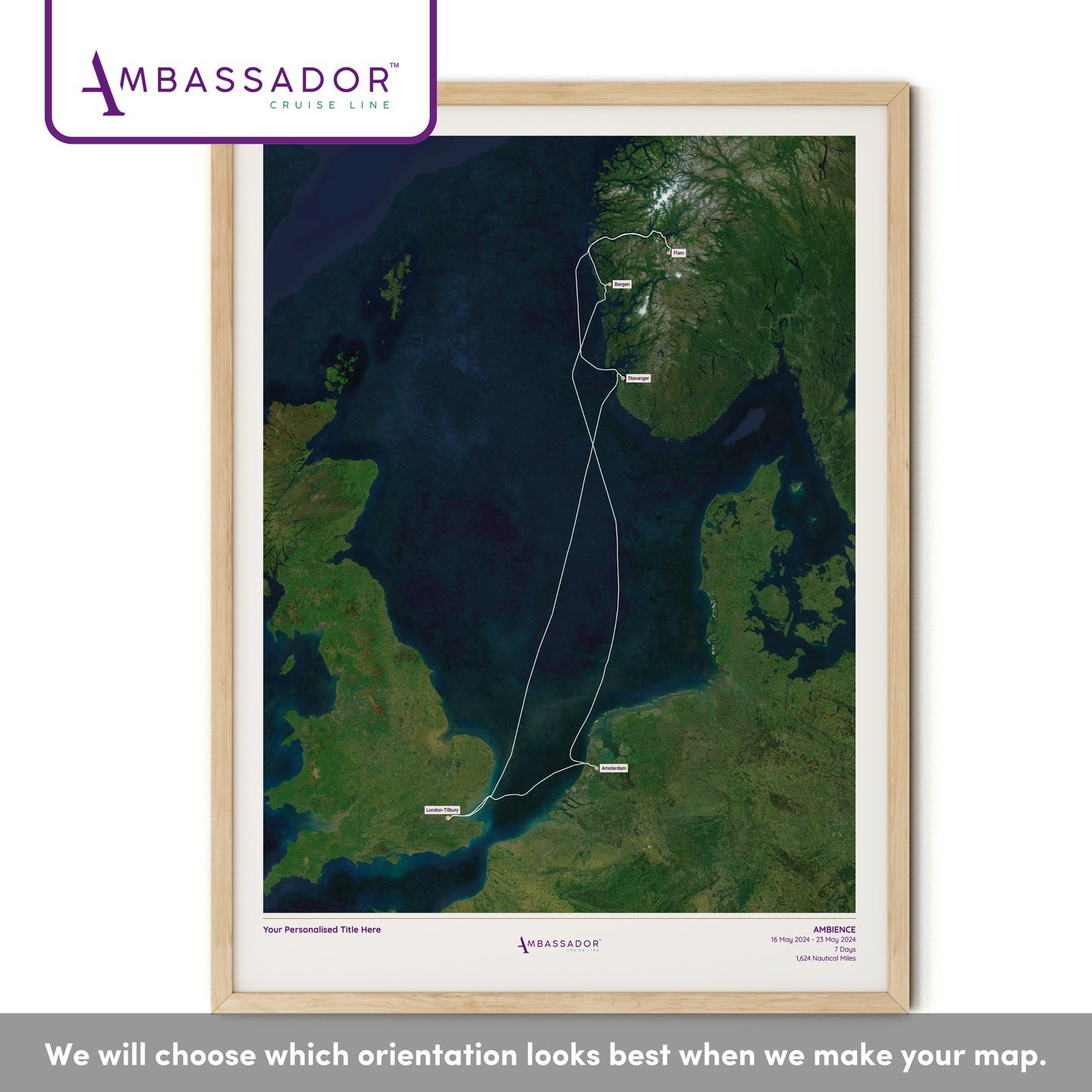 Ambassador Cruise Line Map - Satellite