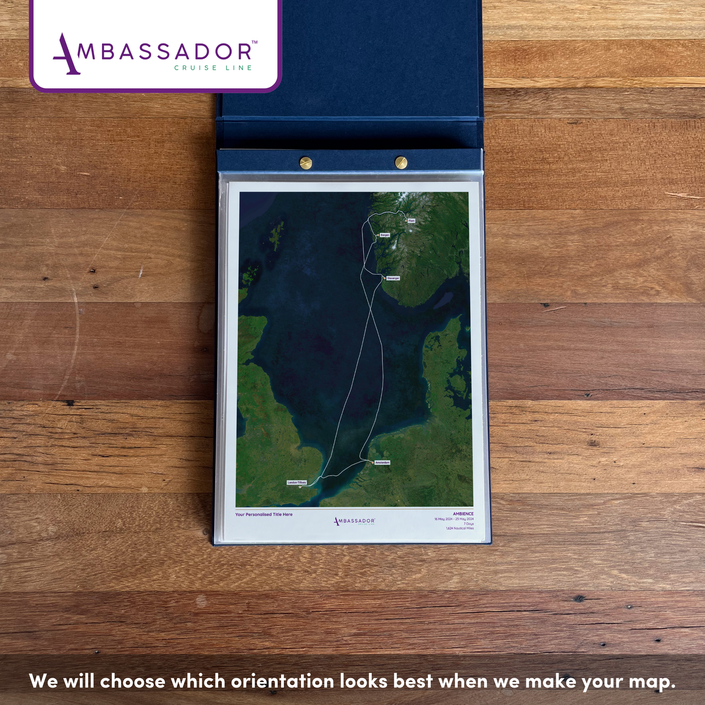 Ambassador Cruise Line Map - Satellite