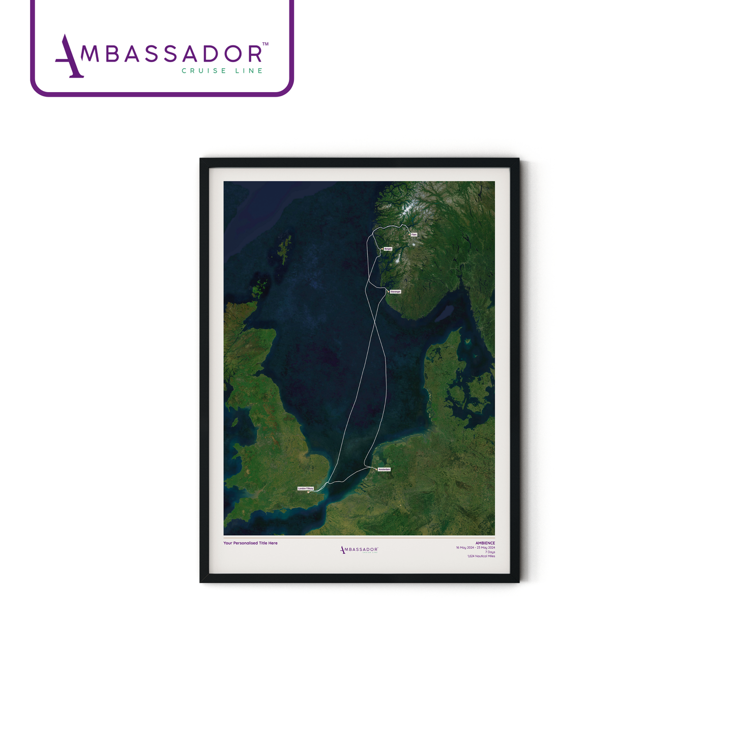 Ambassador Cruise Line Map - Satellite