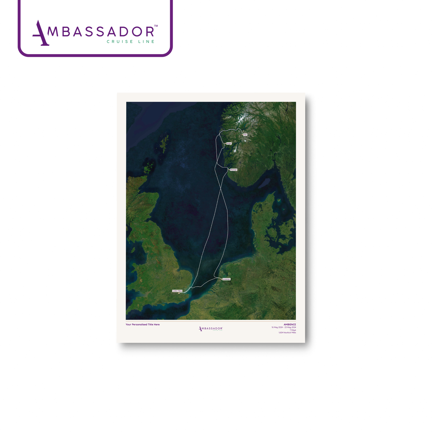 Ambassador Cruise Line Map - Satellite