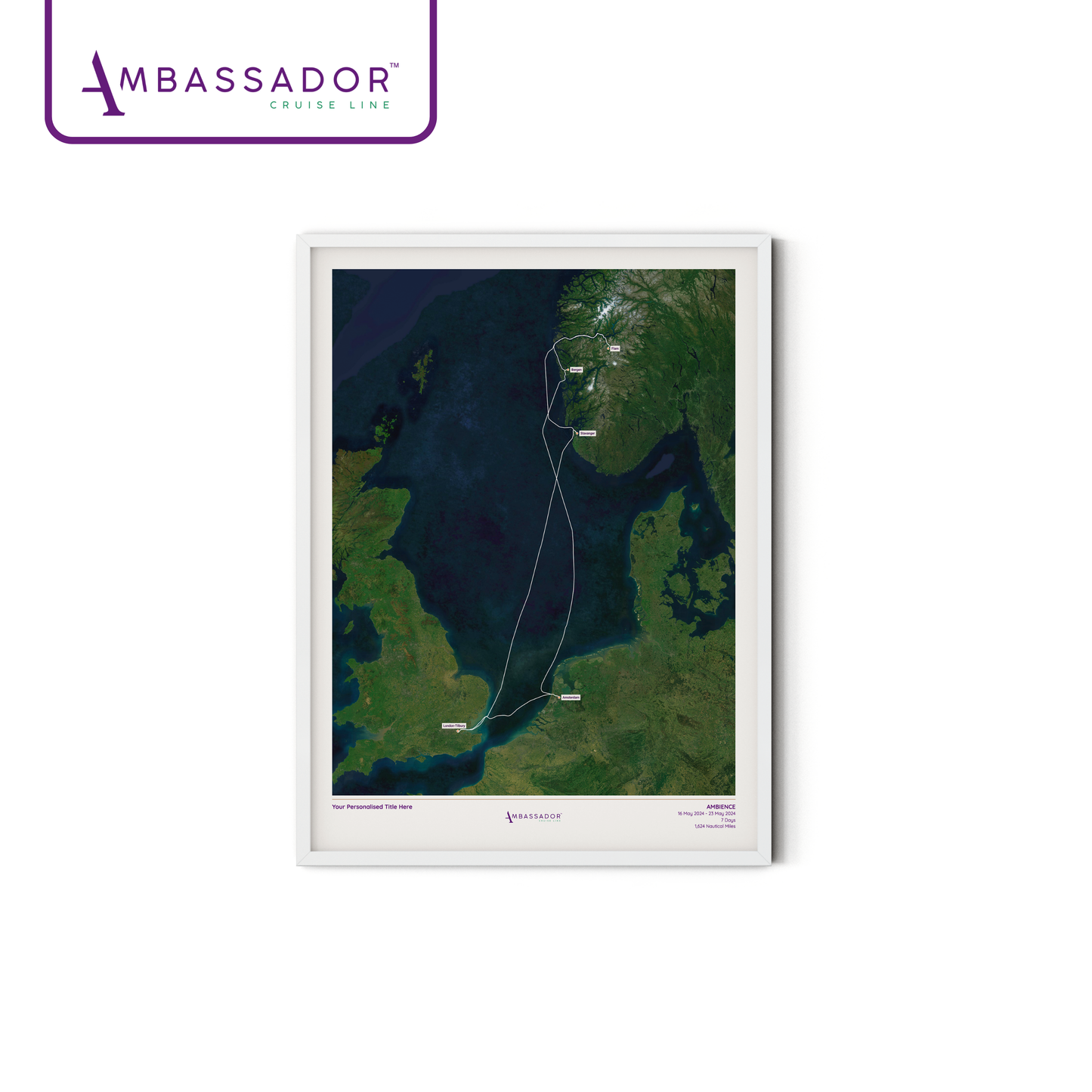 Ambassador Cruise Line Map - Satellite