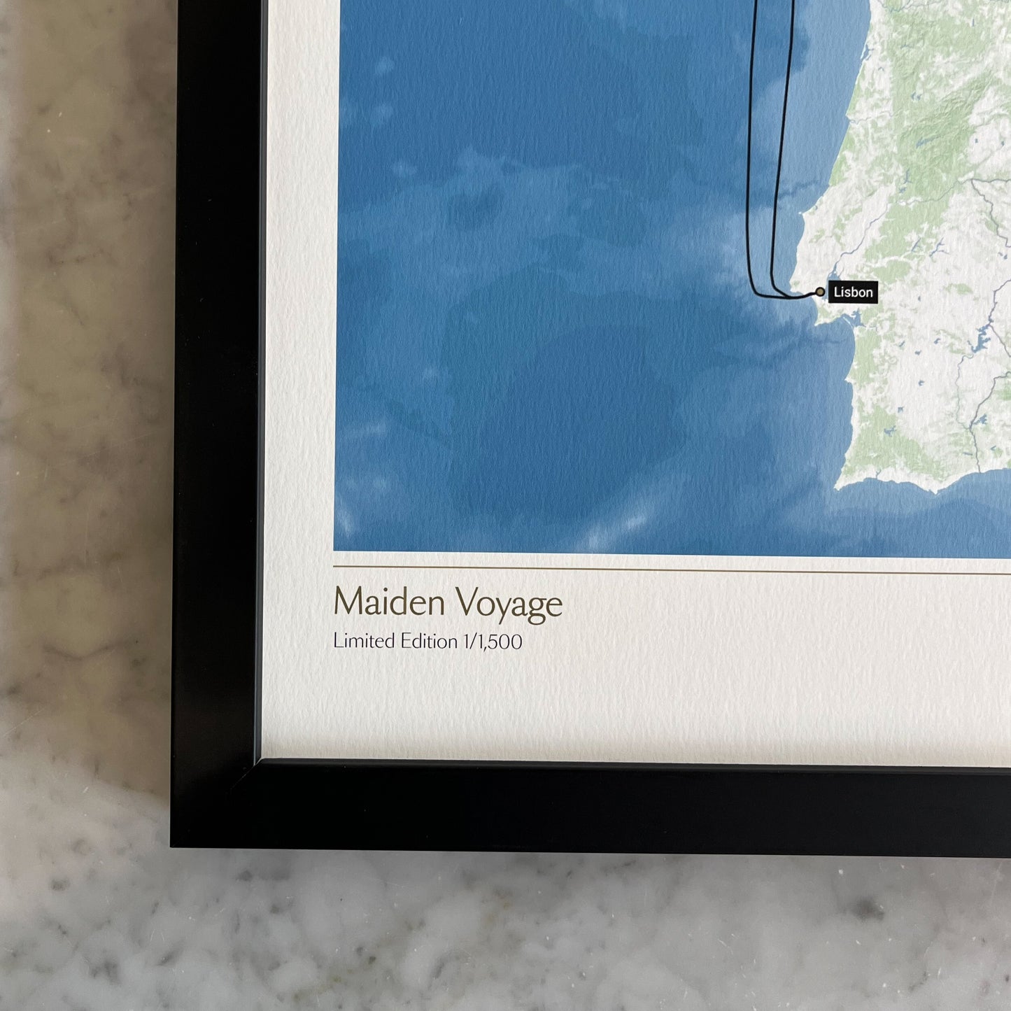 Limited Edition Queen Anne Maiden Voyage Map