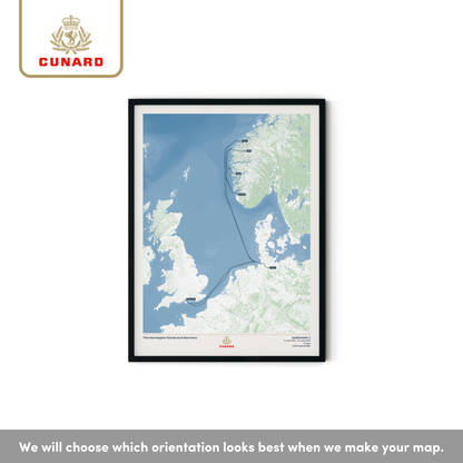 The Cunard Cruise Map