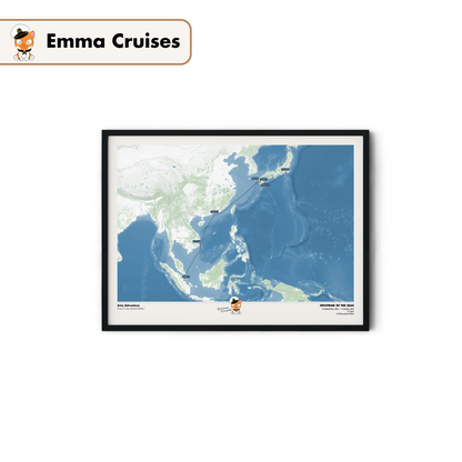 Emma Cruises Custom Cruise Map (Limited Edition)