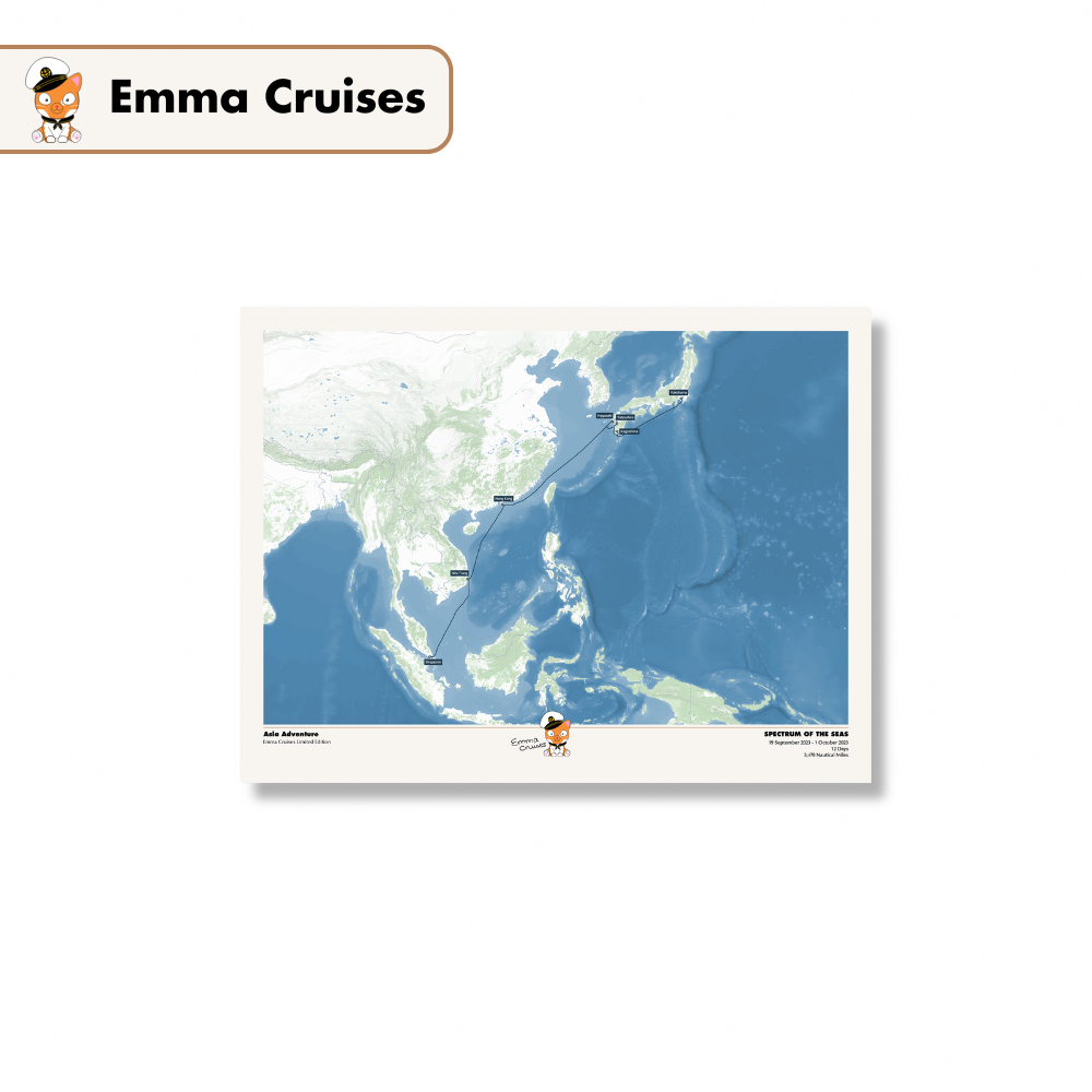 Emma Cruises Custom Cruise Map (Limited Edition)