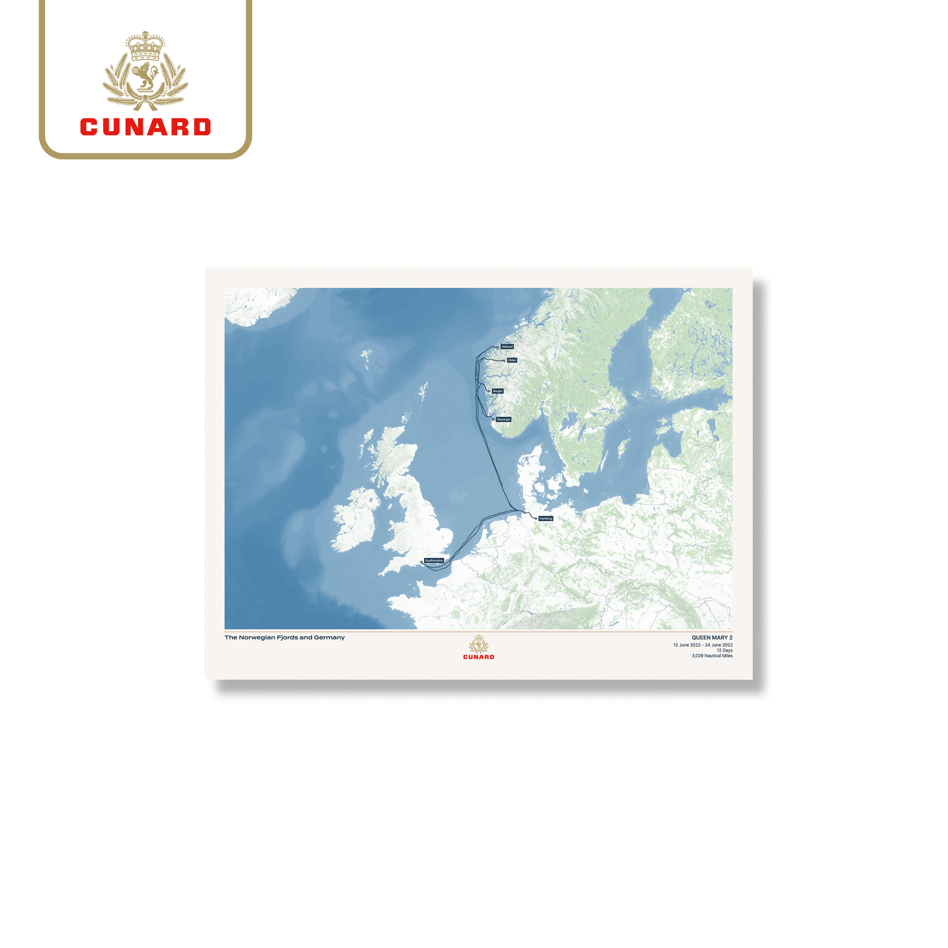 The Cunard Cruise Map – The Cruise Maps