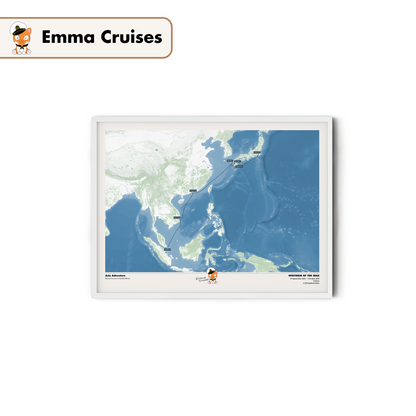 Emma Cruises Custom Cruise Map (Limited Edition)