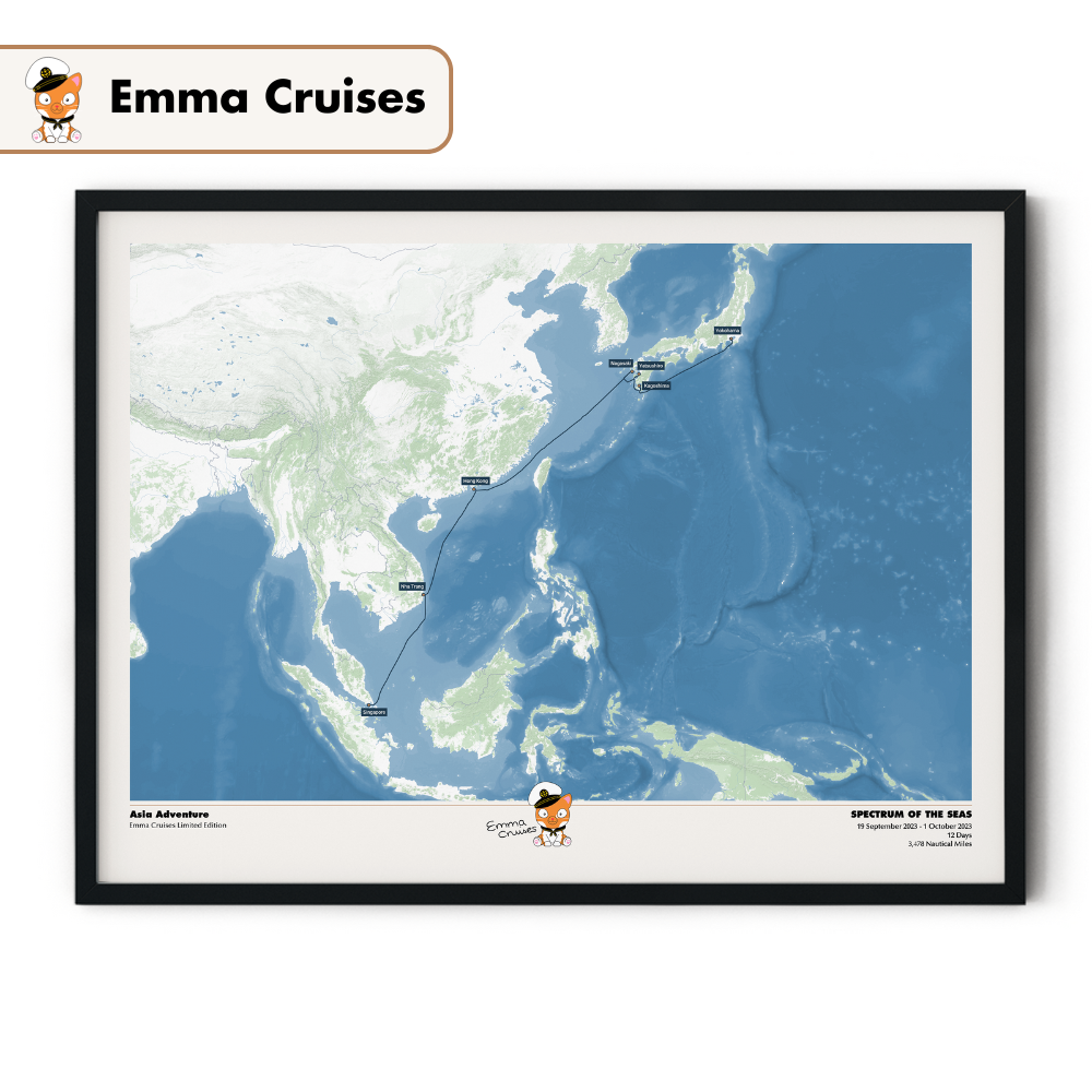 Emma Cruises Custom Cruise Map (Limited Edition)