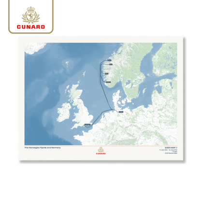 The Cunard Cruise Map