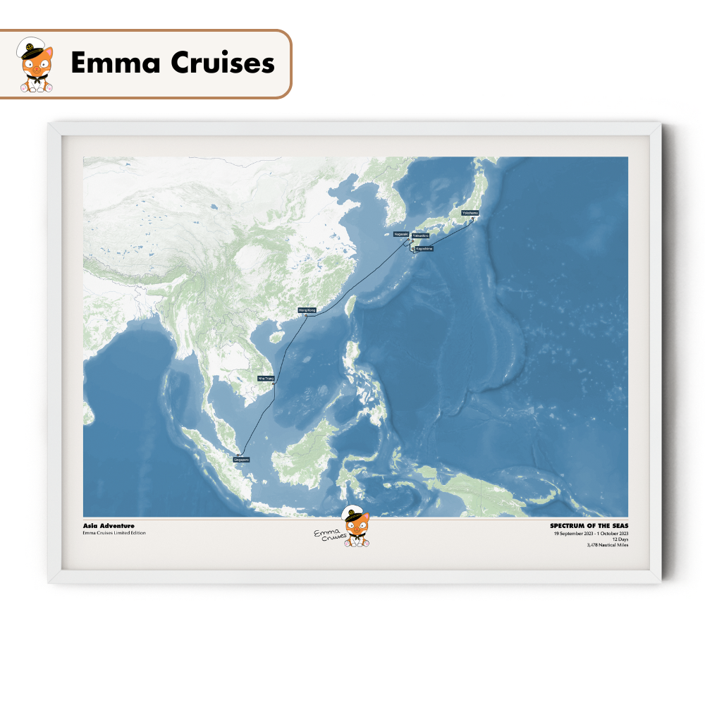 Emma Cruises Custom Cruise Map (Limited Edition)