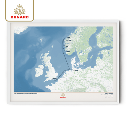 The Cunard Cruise Map