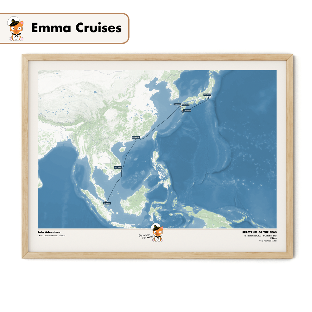 Emma Cruises Custom Cruise Map (Limited Edition)