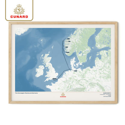 The Cunard Cruise Map