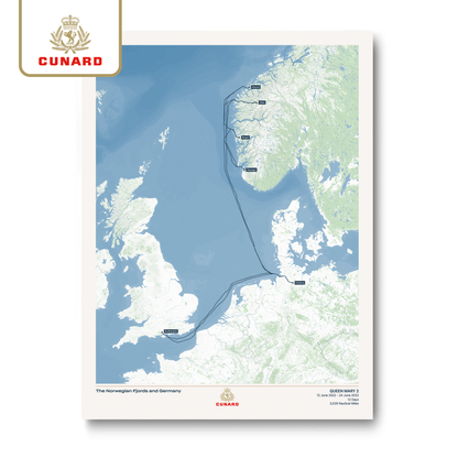 The Cunard Cruise Map