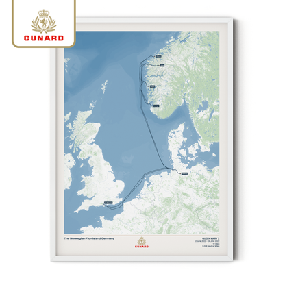 The Cunard Cruise Map