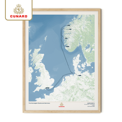 The Cunard Cruise Map