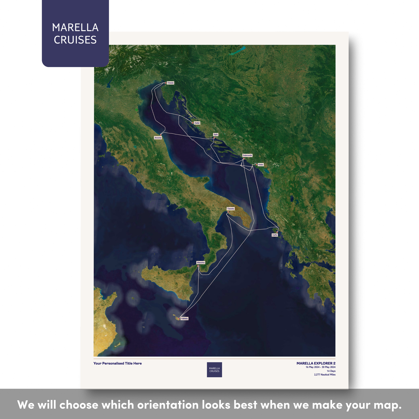 Marella Cruise Map - Satellite