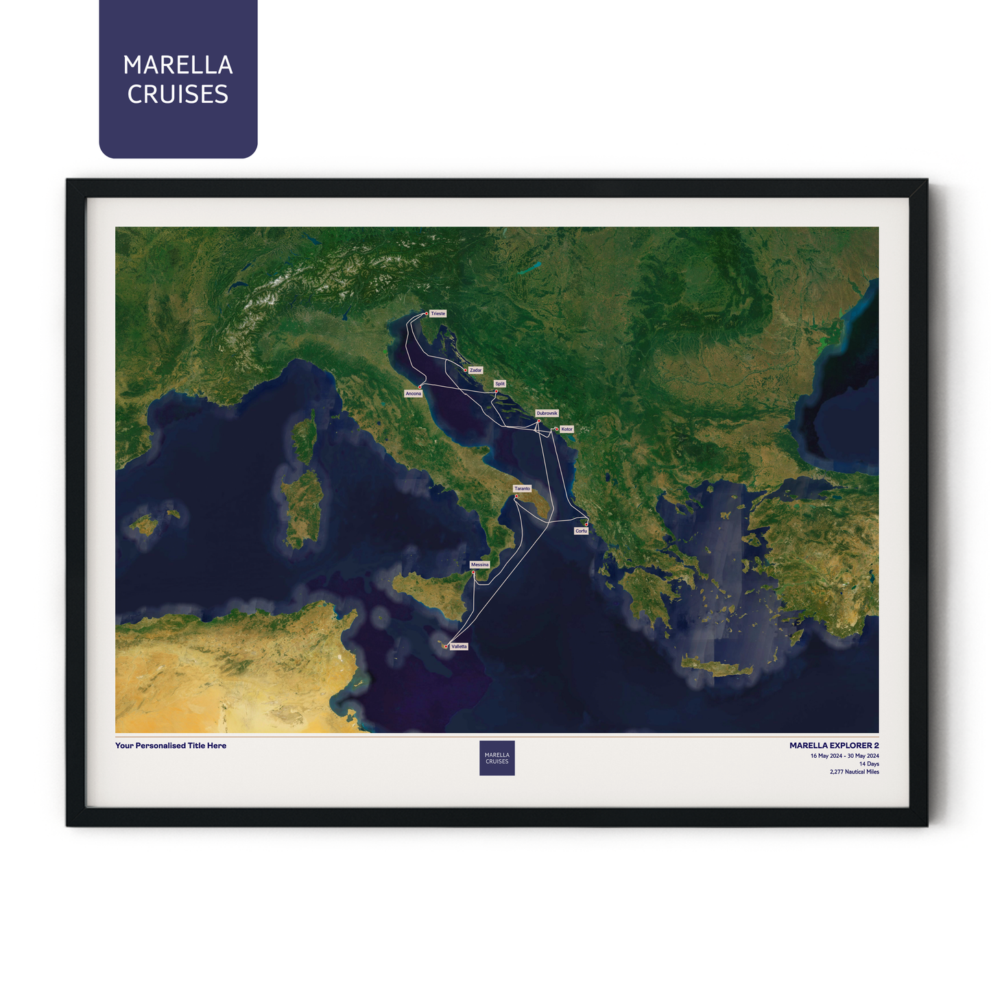 Marella Cruise Map - Satellite