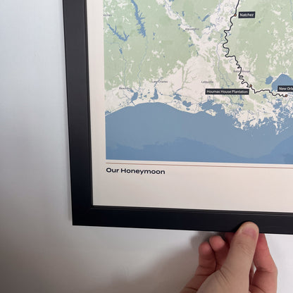 Custom River Cruise Map