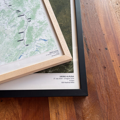 Custom River Cruise Map