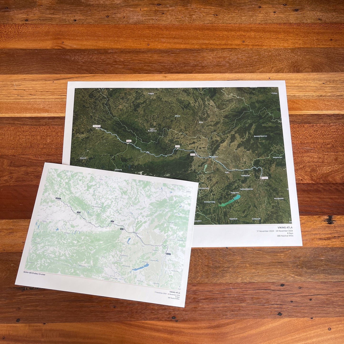 Custom River Cruise Map