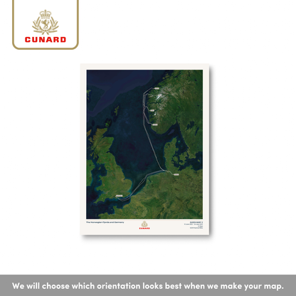 The Cunard Cruise Map - Satellite