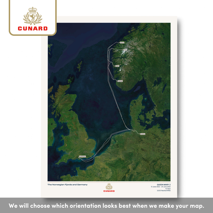 The Cunard Cruise Map - Satellite