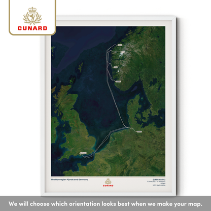 The Cunard Cruise Map - Satellite