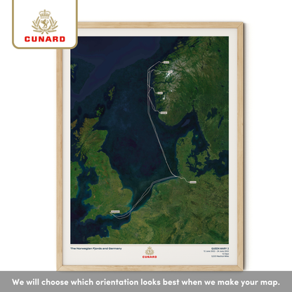 The Cunard Cruise Map - Satellite