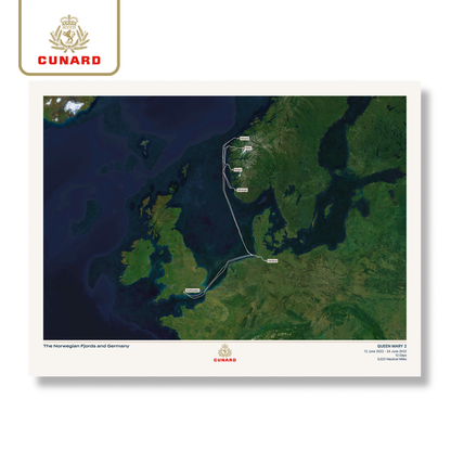 The Cunard Cruise Map - Satellite