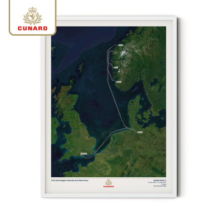 The Cunard Cruise Map - Satellite