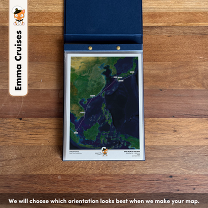 Emma Cruises Custom Cruise Map (Limited Edition) - Satellite