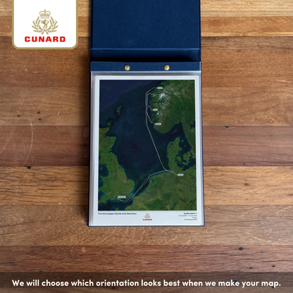 The Cunard Cruise Map - Satellite