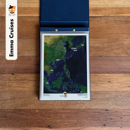 Emma Cruises Custom Cruise Map (Limited Edition) - Satellite